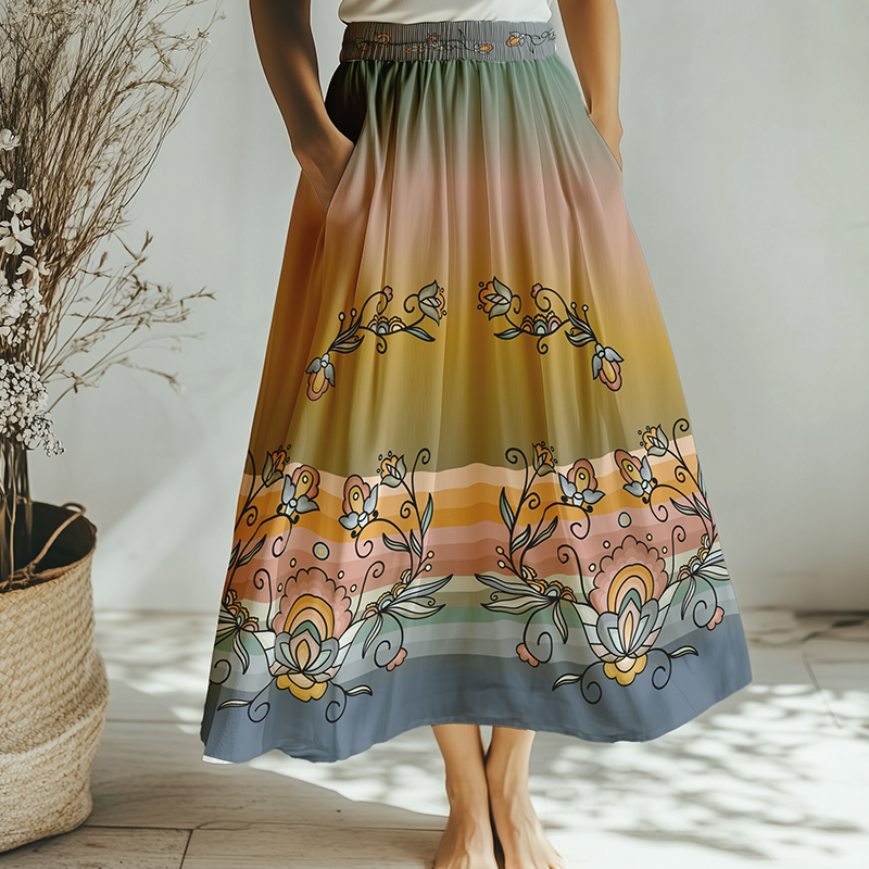 Falling Leaf Rising Bloom Skirt