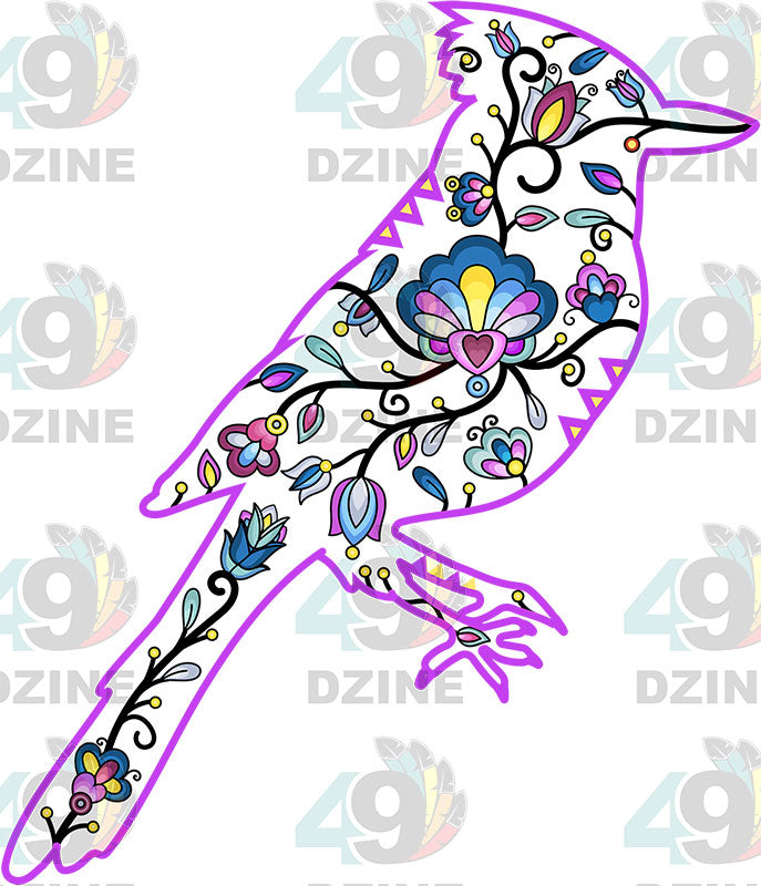 Bluejay Floral Animals 02-M Various Sizes