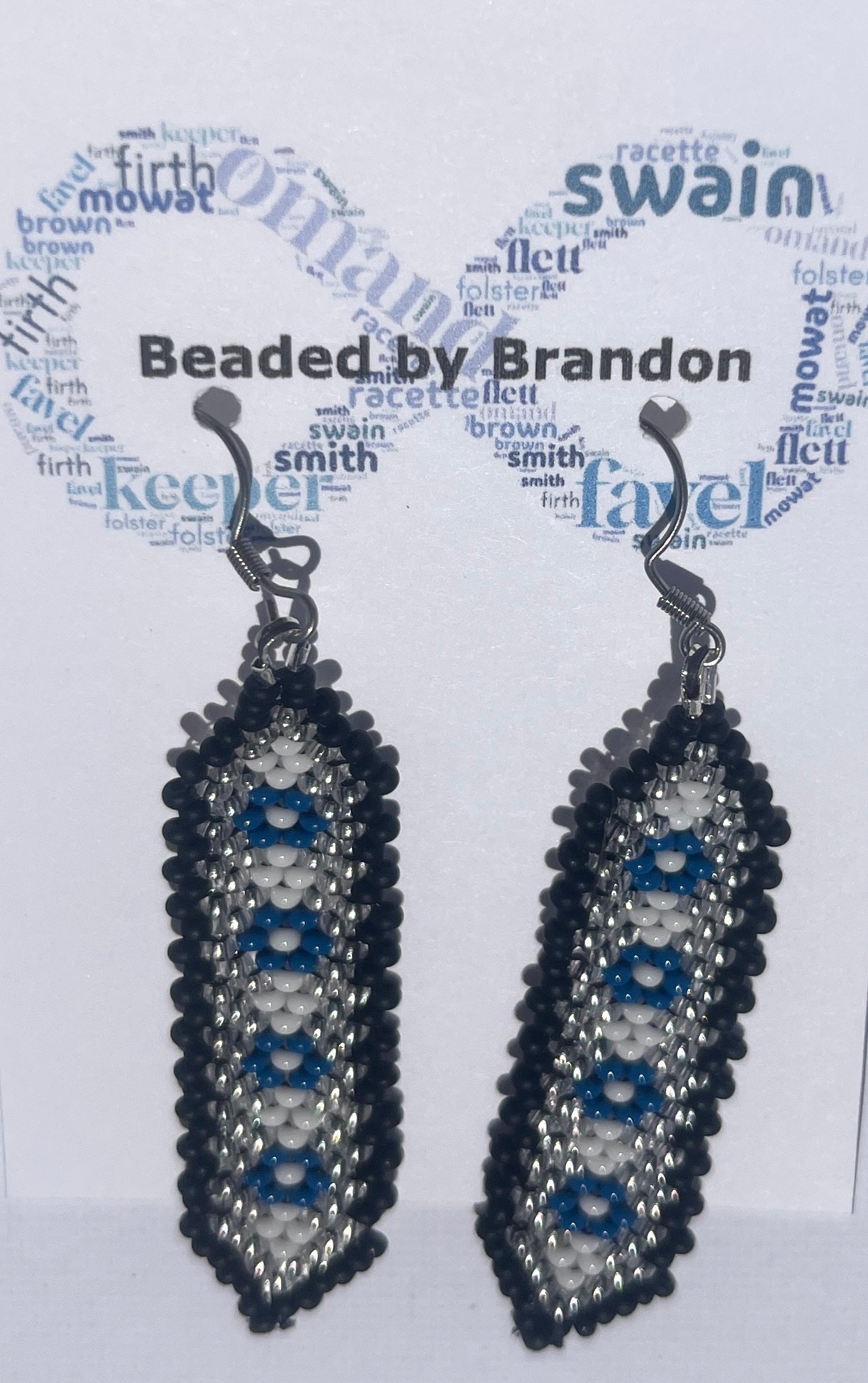 Brandon Swain Novlesky Feather Earrings