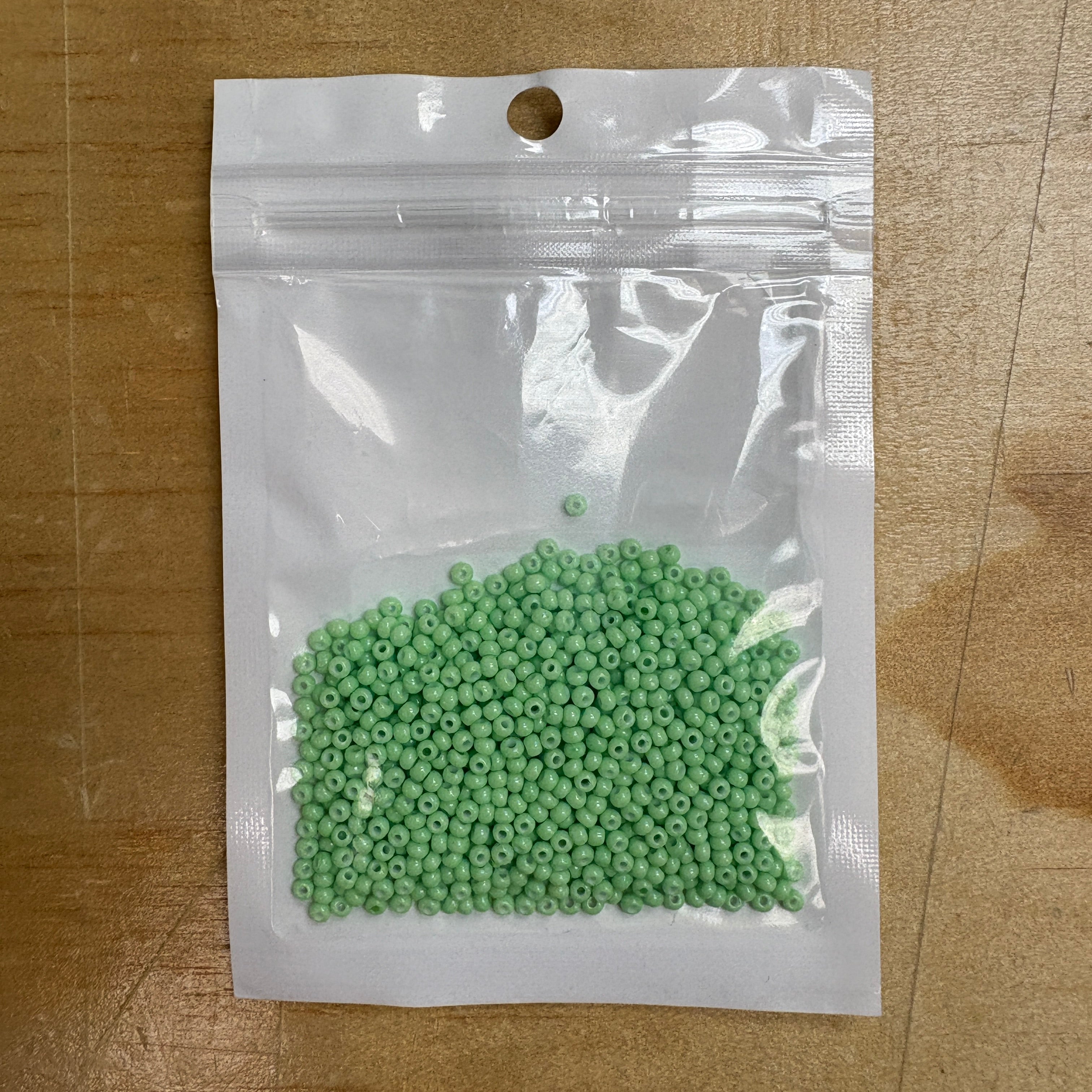 2mm Glass Seed Beads Size 12/0 - Pistachio