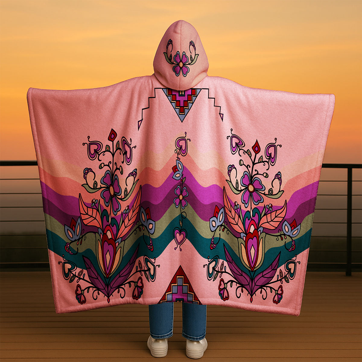 Frosted Leaf Spirit Hooded Blanket