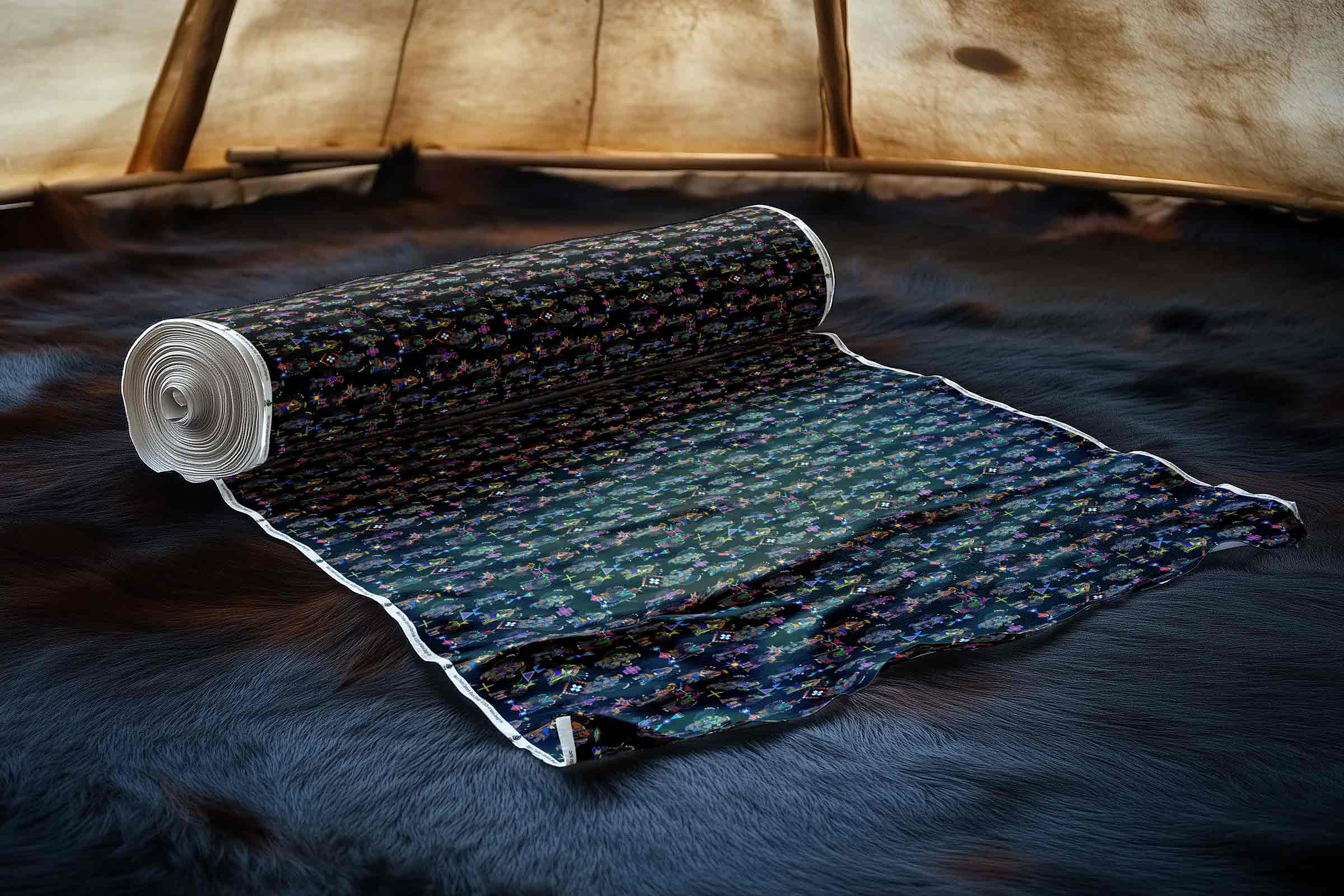 Men's Tradish Dancers Black Small Cotton Poplin