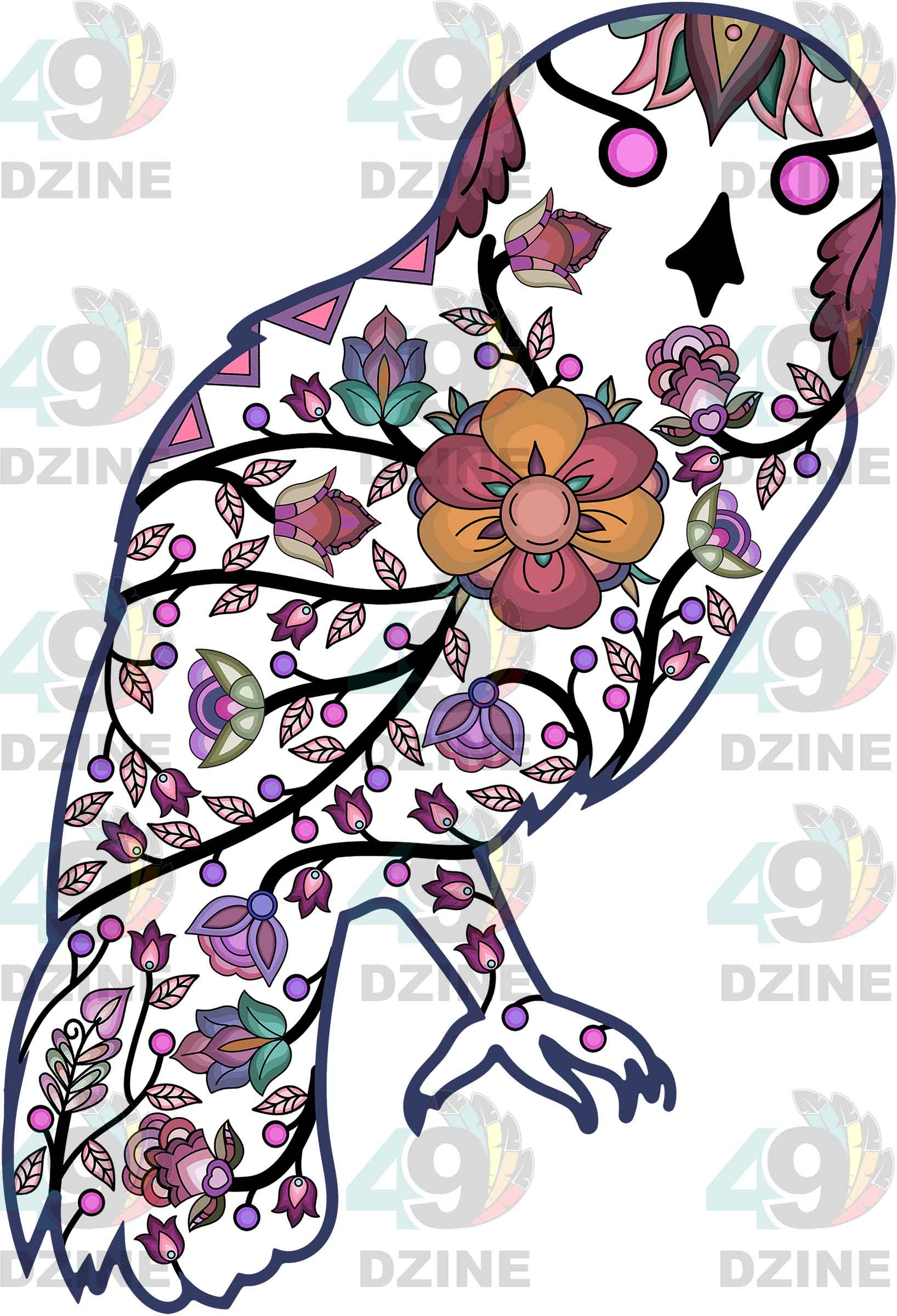 Owl Animal Motif 1 Various Sizes