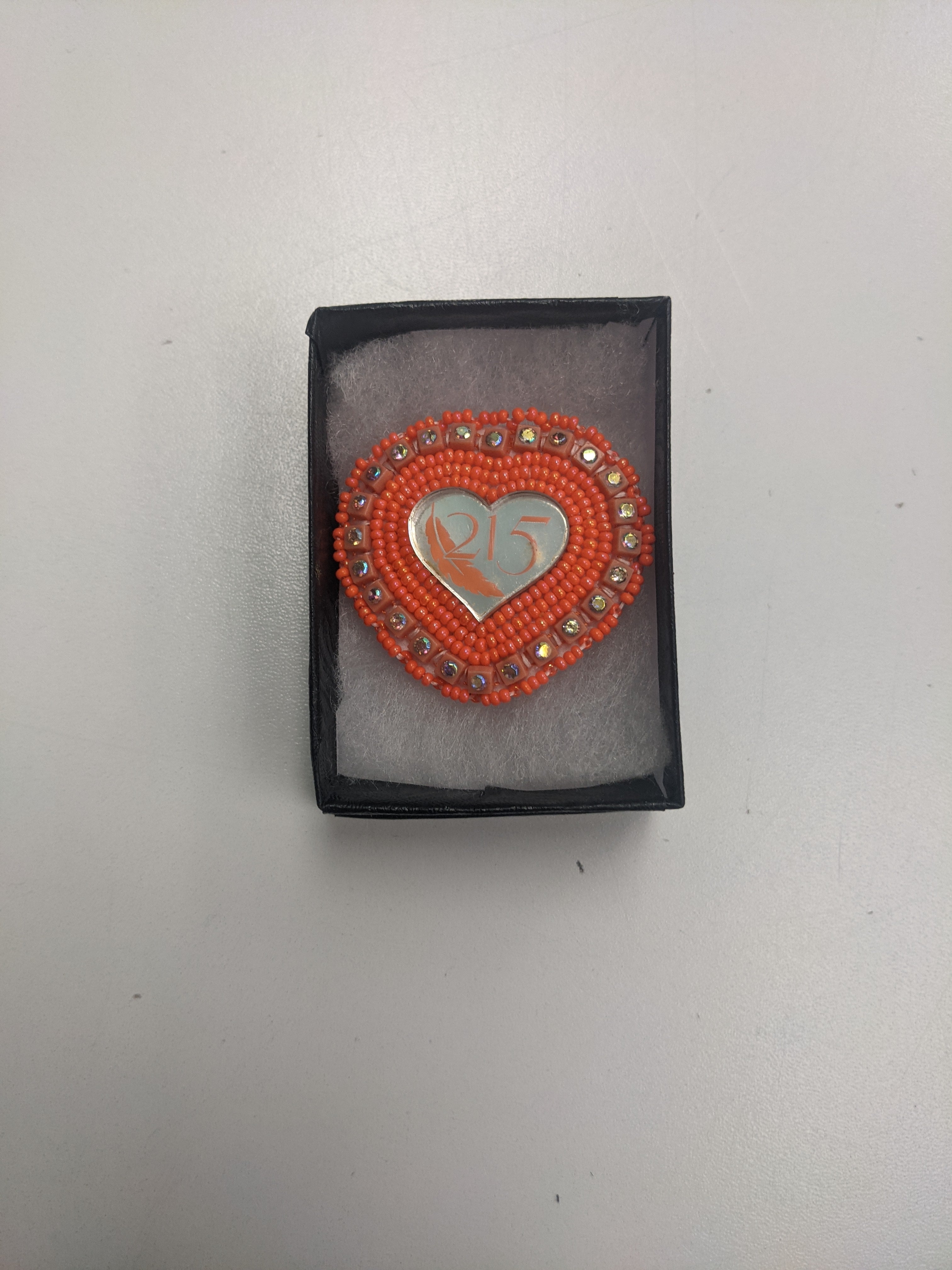 Cheryl Crowchief Beaded Pins and Keychains - Orange Themed