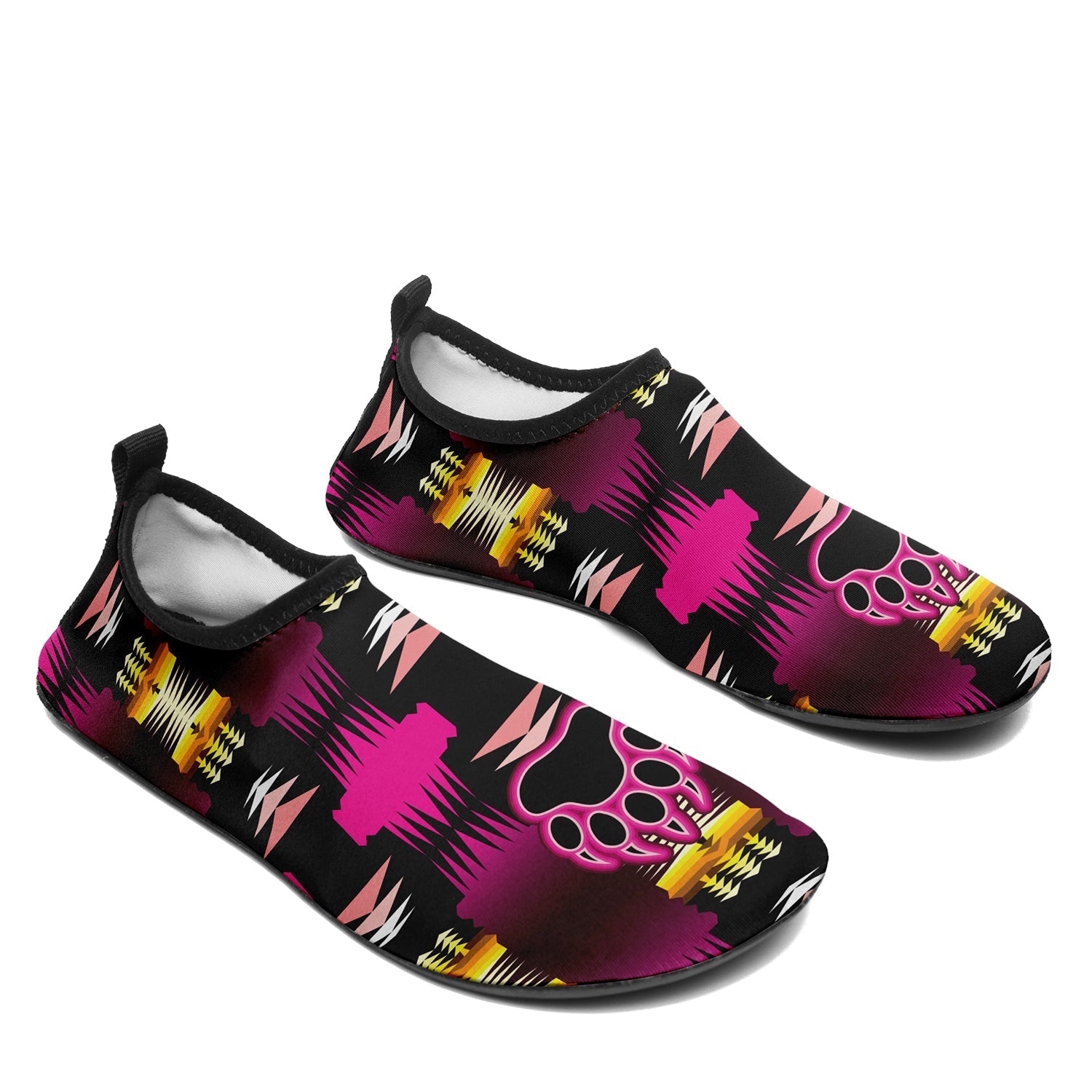 Kids Midnight Sage Pink Bearpaw Sockamoccs Slip On Shoes