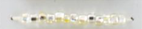Silver Lined Seed Beads Size 11/0 - Rainbow Cream