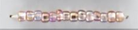 Silver Lined Seed Beads Size 11/0 - Rainbow Pink