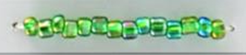 Silver Lined Seed Beads Size 11/0 - Rainbow Jade