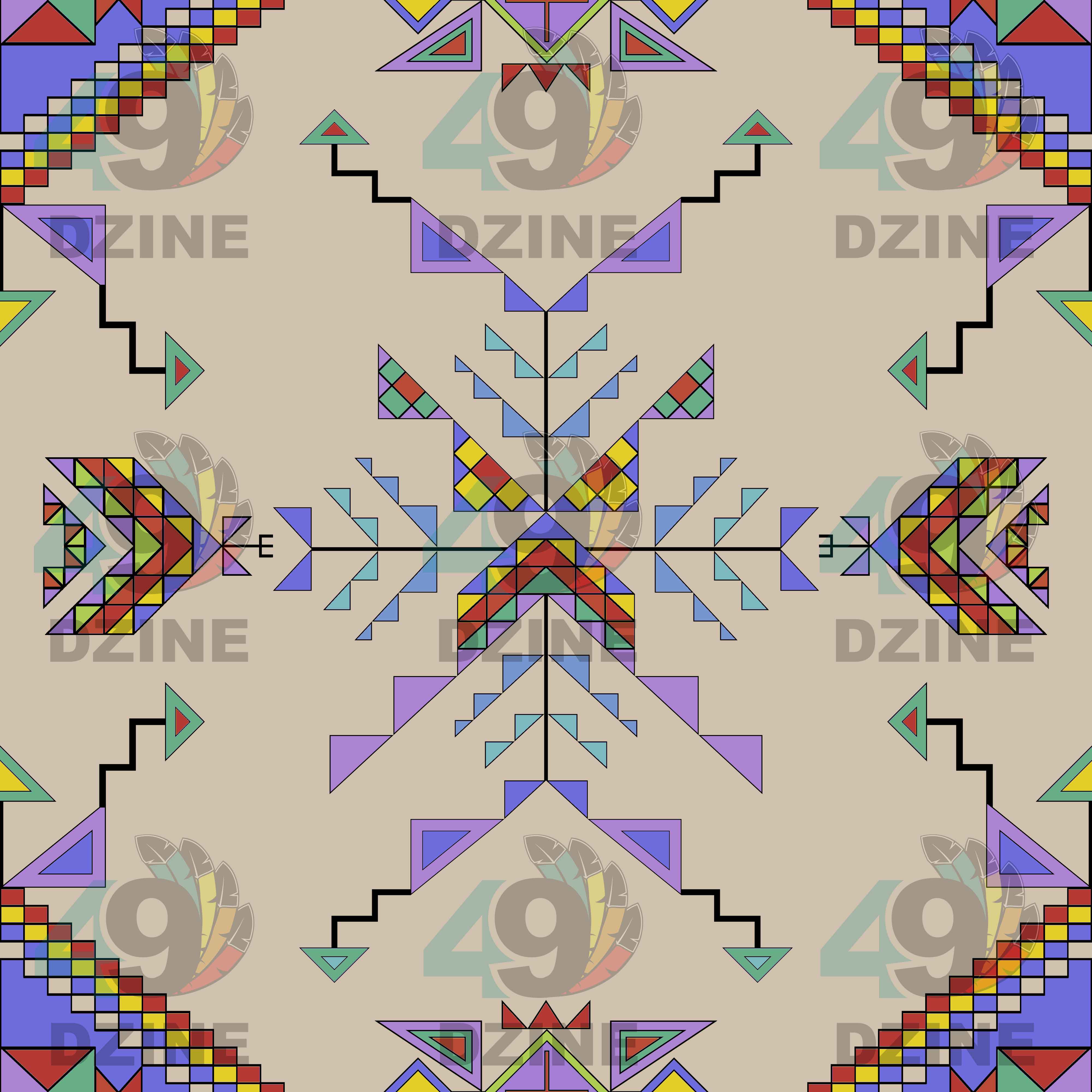 Buffalo Jump Hide Cotton Fabric