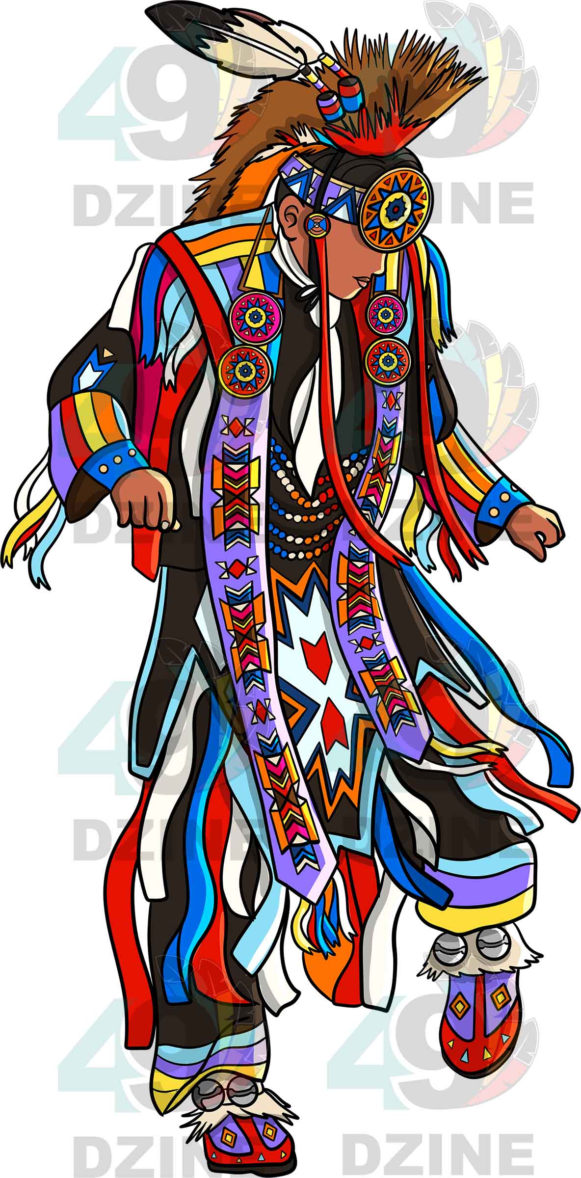 Grass Dancer Men 3 UV Sticker