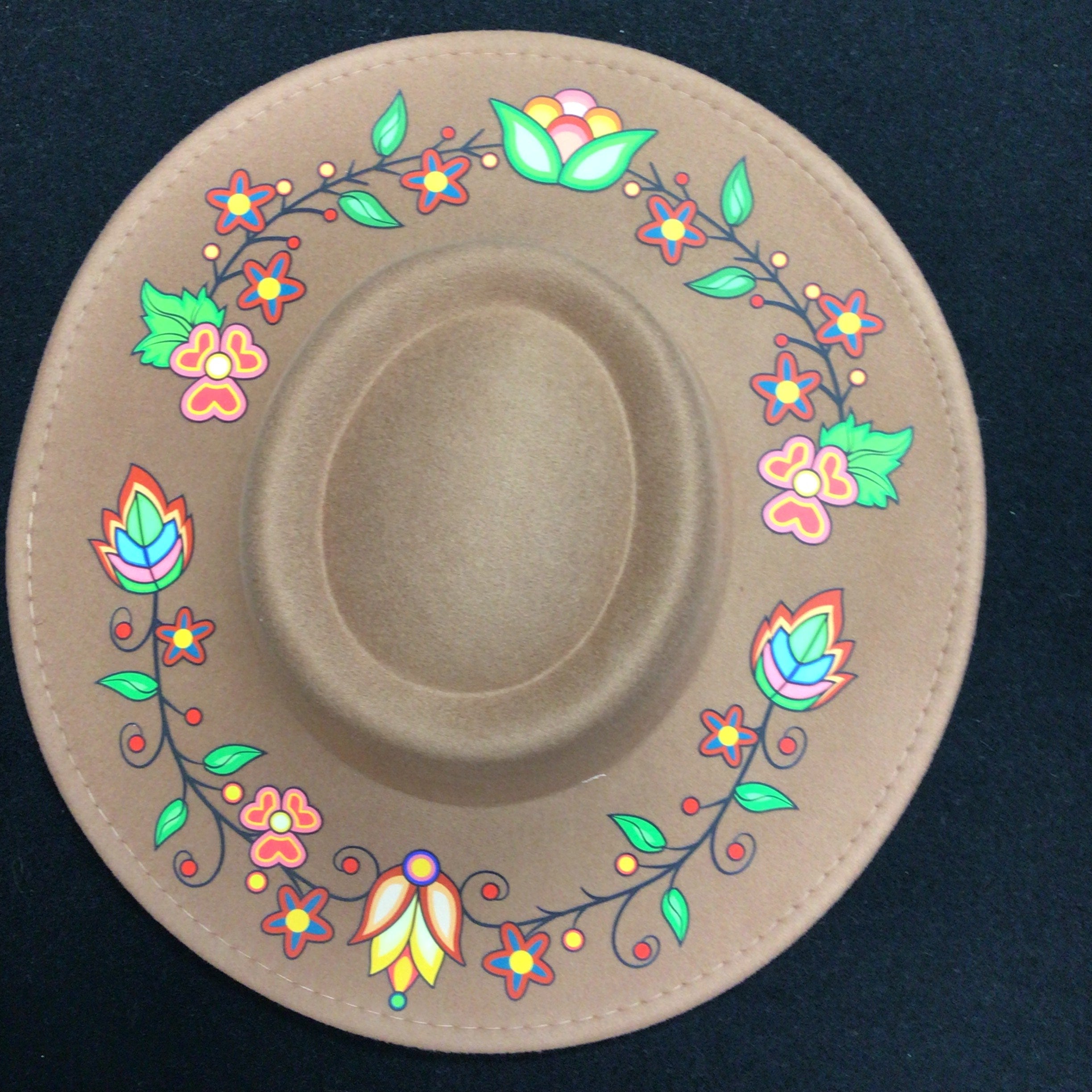 Sacred Wildflower Brown Fedora