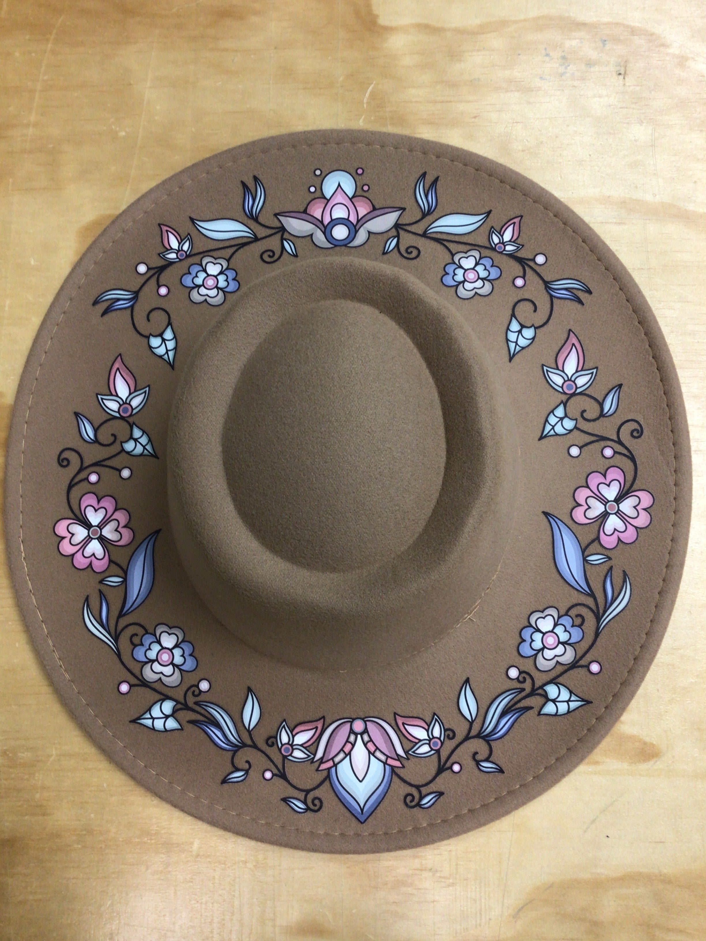 Frostfall Radiance Tan Fedora Hat