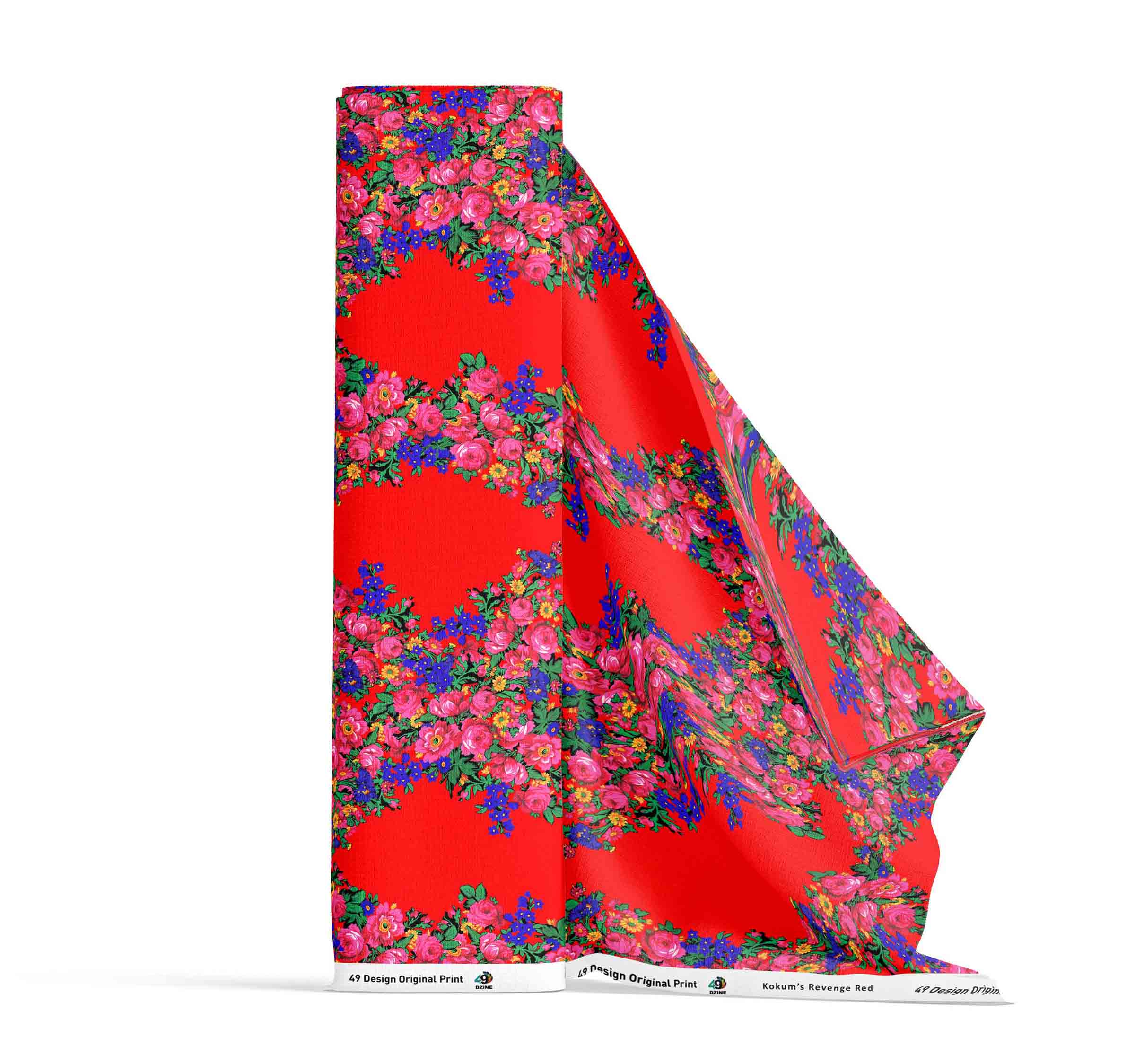 Kokum's Revenge Red Cotton Poplin