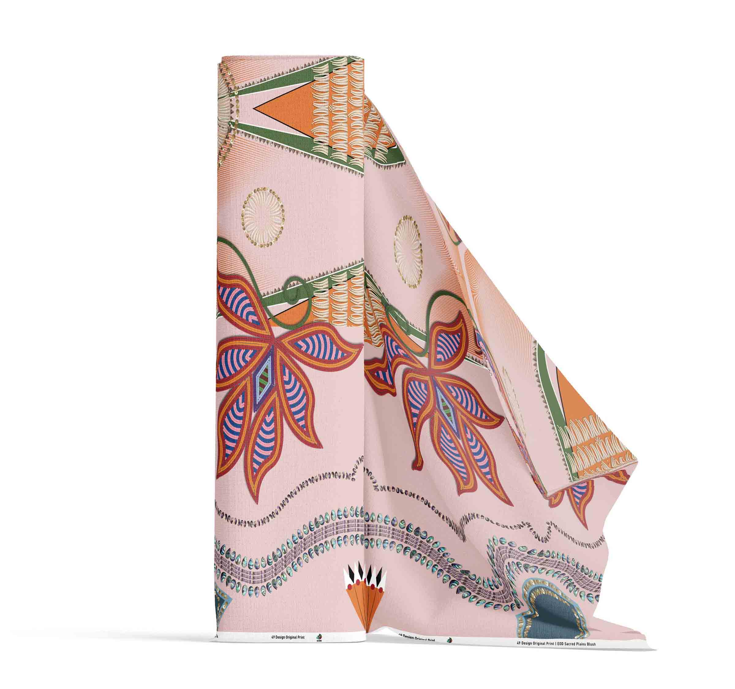 Sacred Plains Blush Cotton Poplin