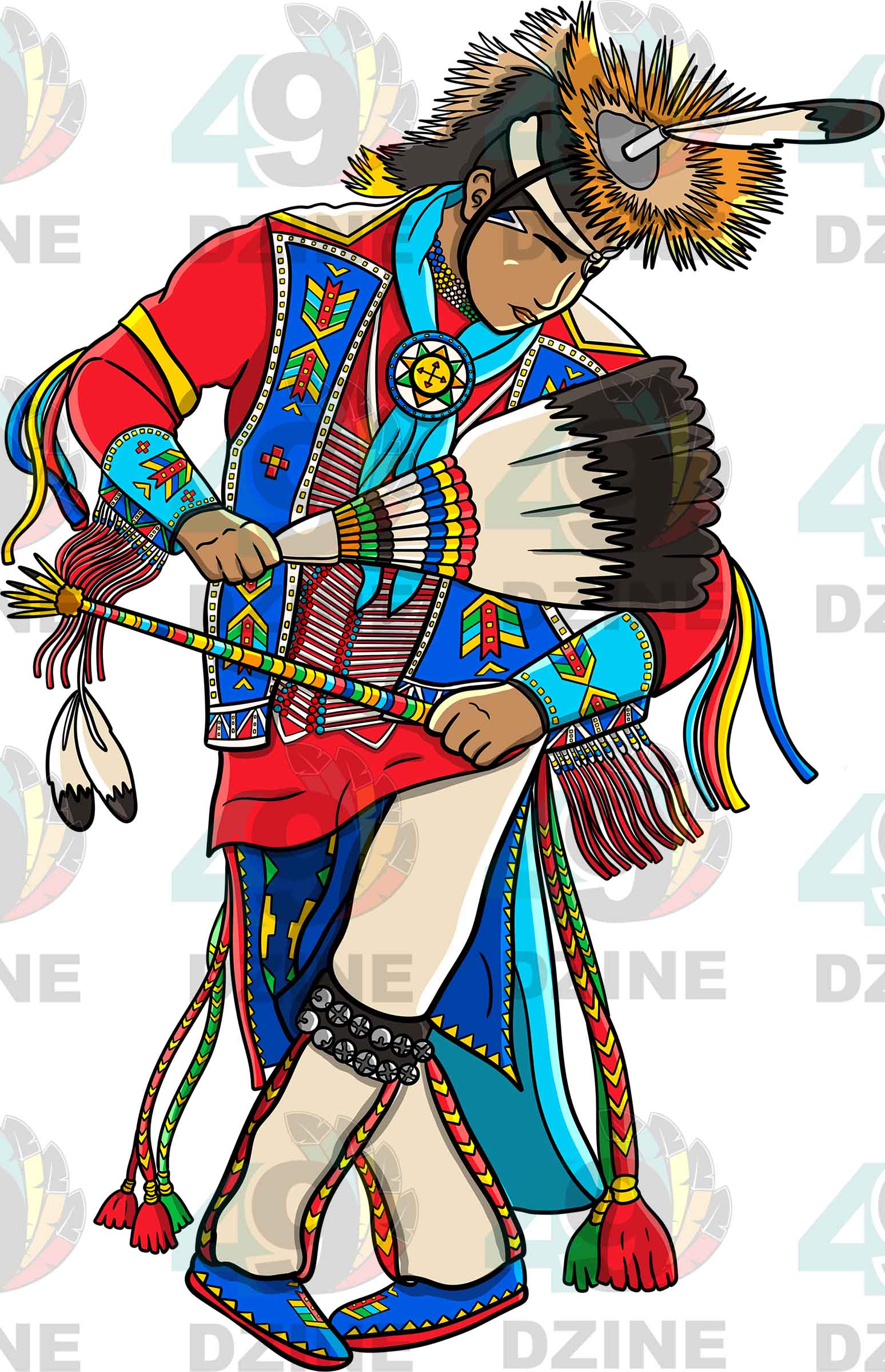 Straight Dancer  Men 1 Transfer (Various Sizes)