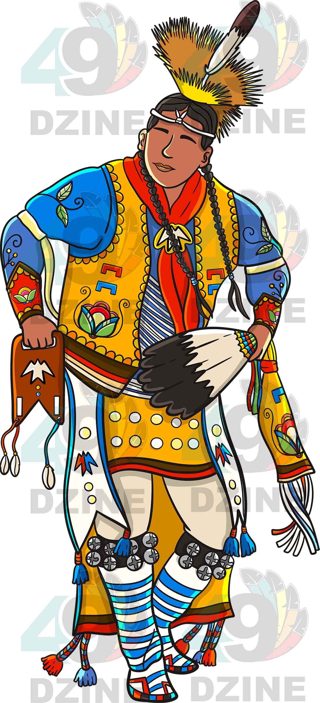 Straight Dancer  Men 2 UV Sticker