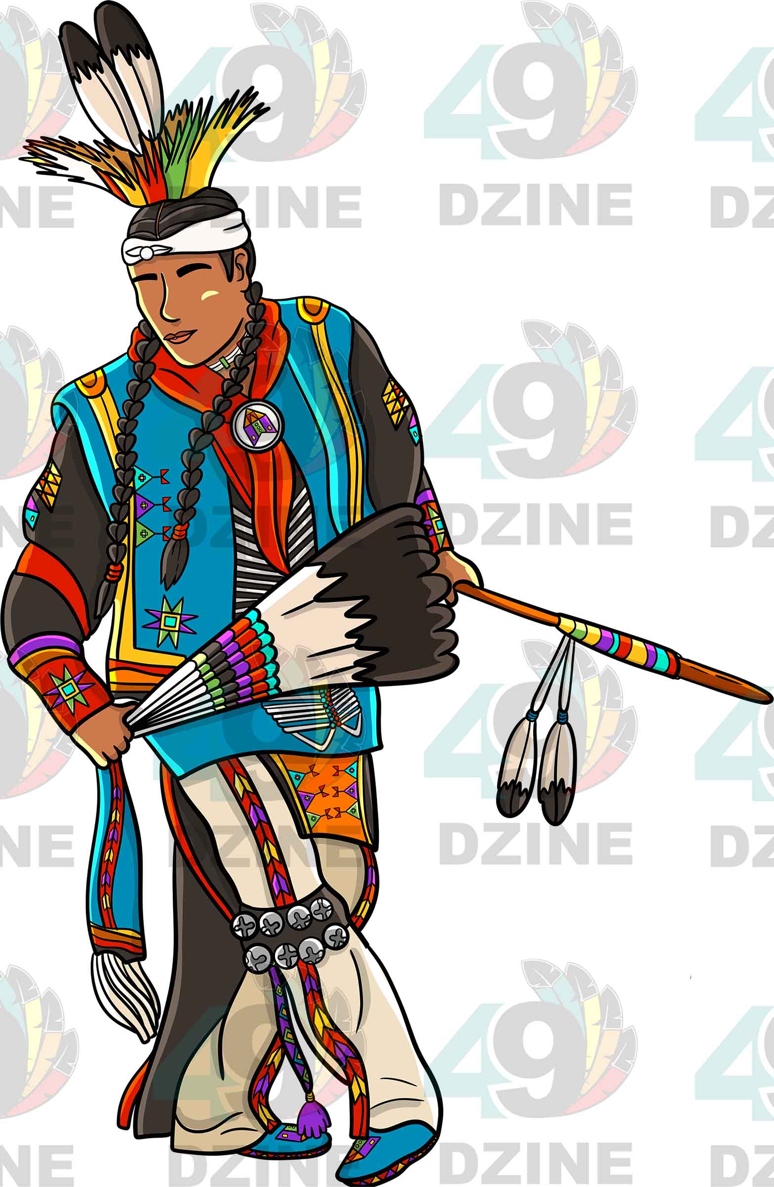 Straight Dancer  Men 4 UV Sticker