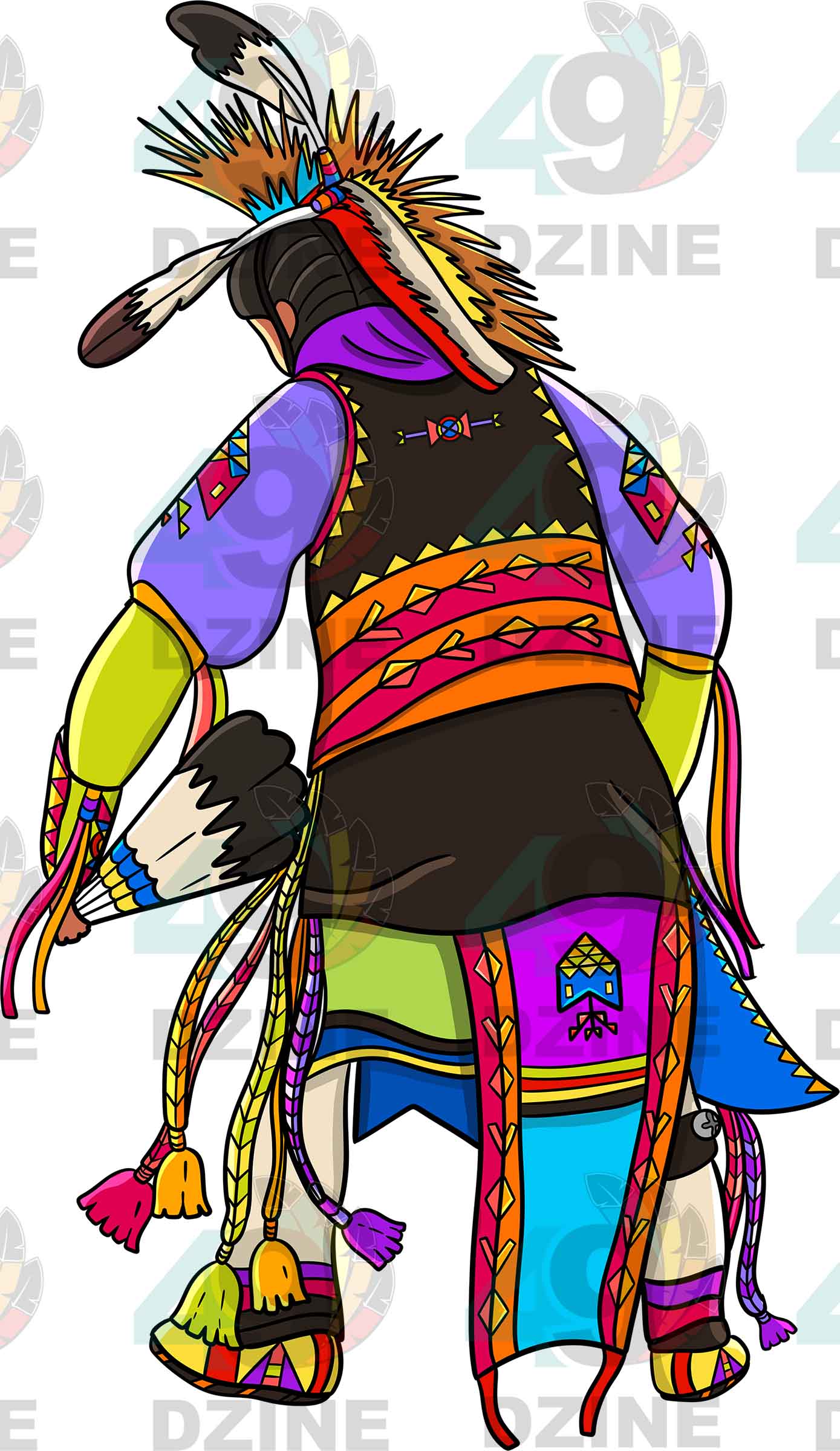 Straight Dancer  Men 5 Transfer (Various Sizes)