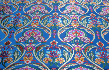 Delicate Damask Sea Jacquard Fabric