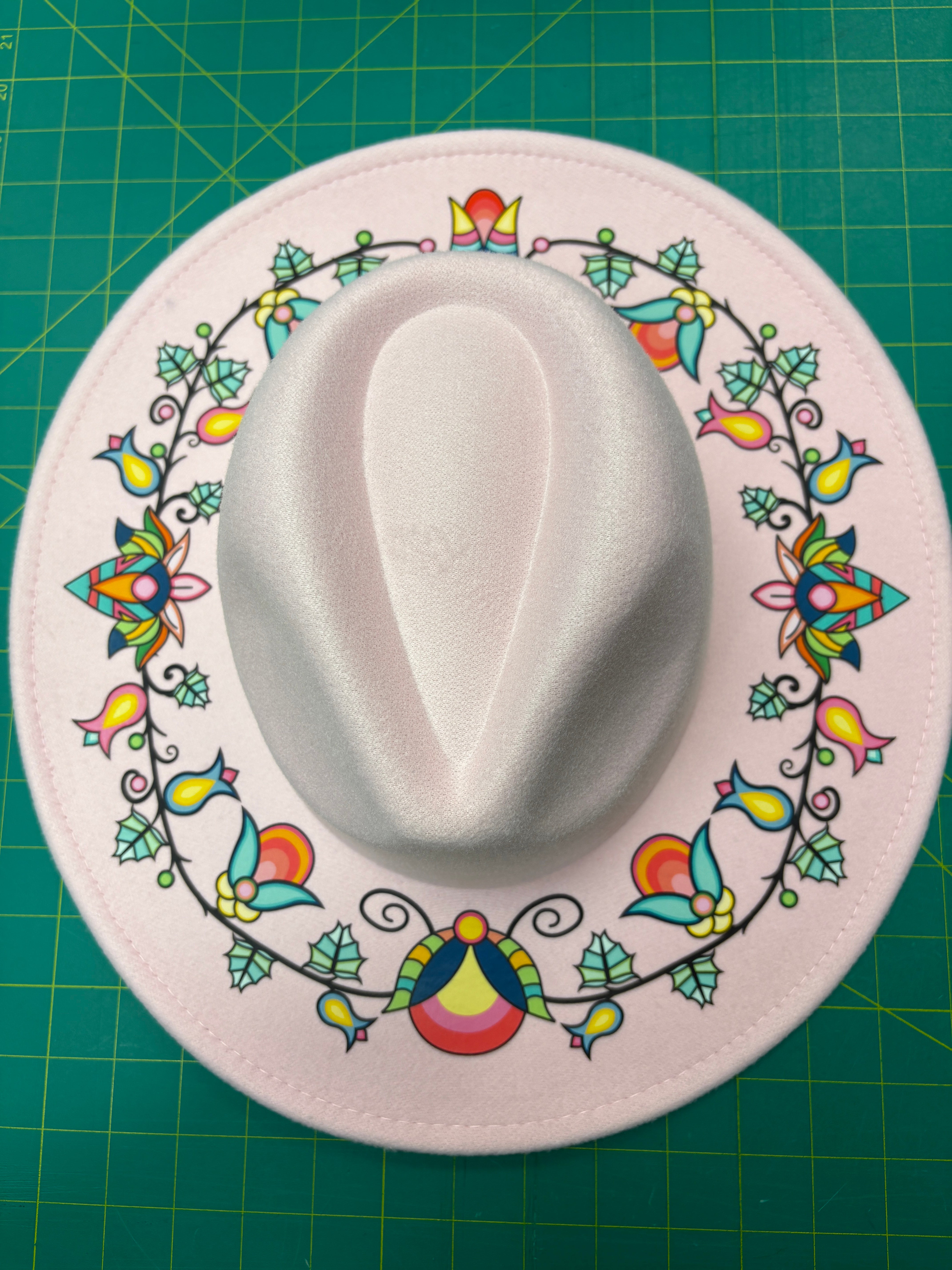 Thunderbird Path Pink Fedora Hat