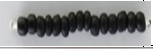 Frosted Color Seed Beads Size 11/0 - Coal
